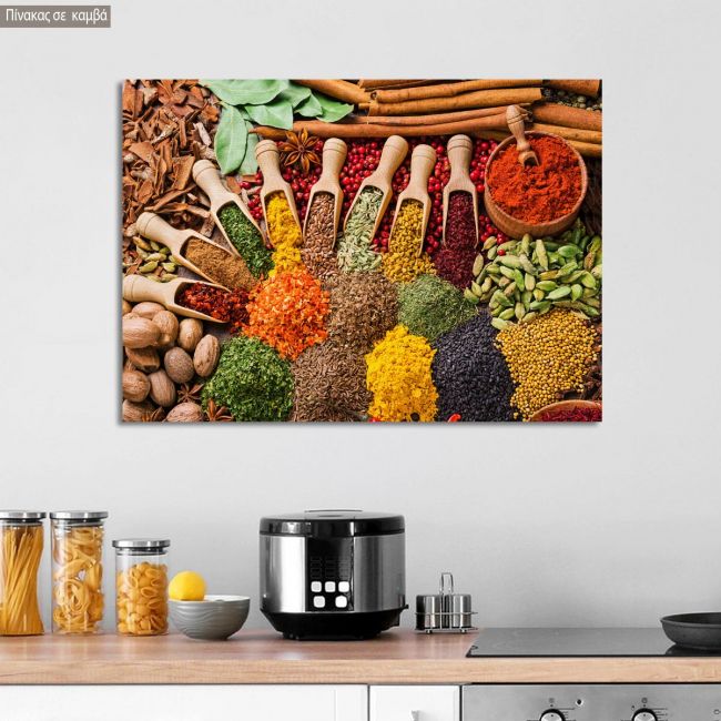 Canvas print Spices and herbs
