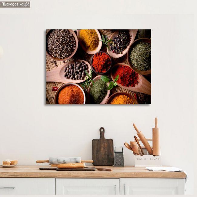 Canvas print Spices