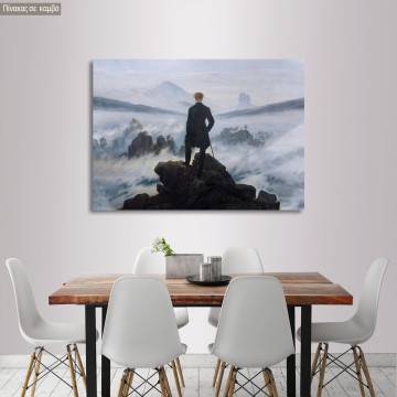 Canvas print Wanderer above the sea of fog (detail) Caspar D. F. Framed canvas View 1 2