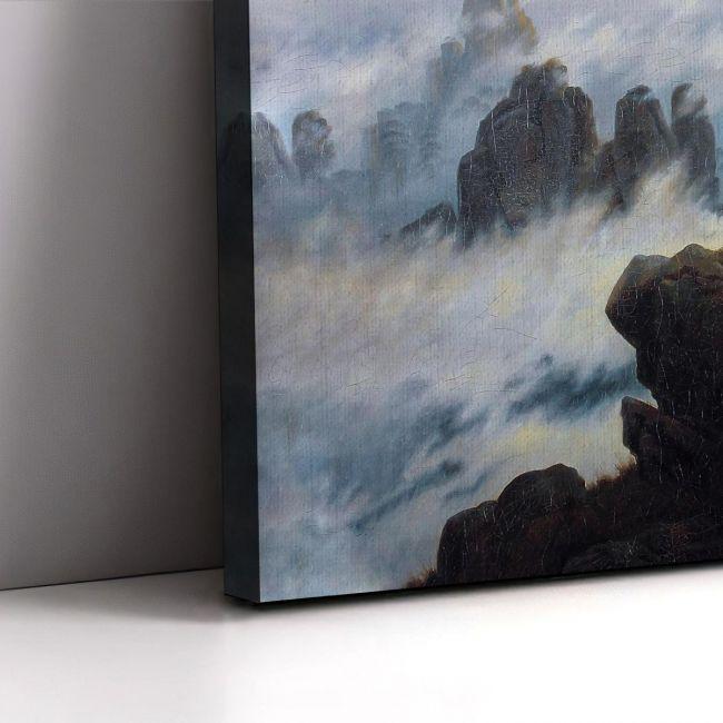 Canvas print Wanderer above the sea of fog (detail), Caspar D. F.