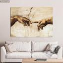 Πίνακας ζωγραφικής The creation of Adam, Michelangelo, αντίγραφο σε καμβά 2