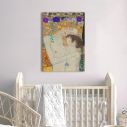 Canvas print Mother and child, Klimt Gustav