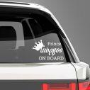 Baby car sticker Princess baby on Board