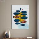 Canvas print Abstract blue tree