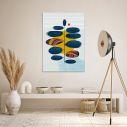 Canvas print Abstract blue tree