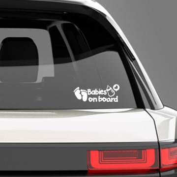 Baby car sticker Babies on Board 2