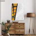 Πίνακας σε καμβά Abstract geometric summer, λεπτομέρεια