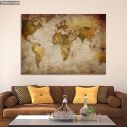 Canvas print World map vintage