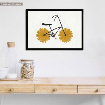 Flower petal powered horizontal, poster