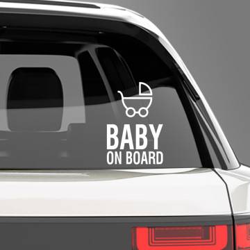 Baby car sticker Baby stroller on Board