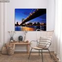 Canvas print New York bridge, Manhattan bridge