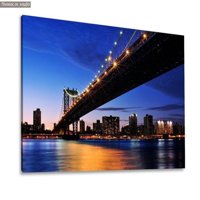 Canvas print New York bridge, Manhattan bridge