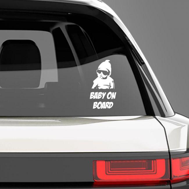 Αυτοκόλλητο αυτοκινήτου παιδικό Cool Baby on Board