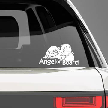 Αυτοκόλλητο αυτοκινήτου παιδικό Baby angel on Board