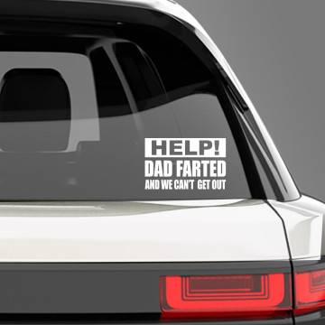 Car sticker Help, dad... 2