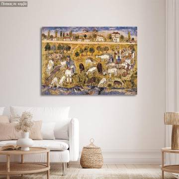 Πίνακας ζωγραφικής Αγία Άννα Θεόφιλος Καμβάς τελαρωμένος Όψη 1 2