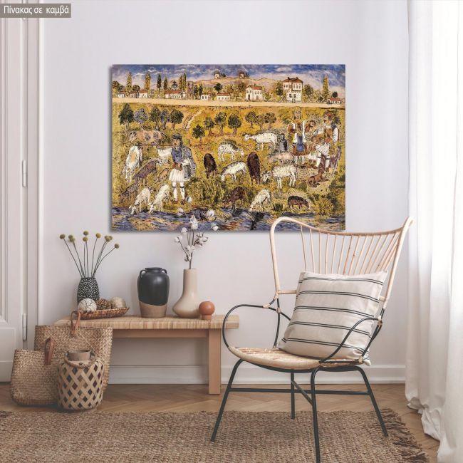 Canvas print Agia Anna, Theophilos