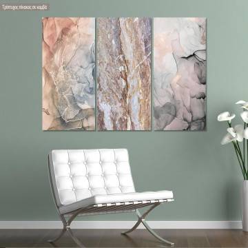 Πίνακας σε καμβά Marble texture, τρίπτυχος