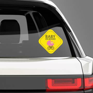 Baby car sticker Mygirl on board!  2