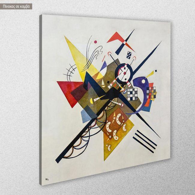 Πίνακας ζωγραφικής On white II (Auf Weiss II), Kandinsky W, κοντινό