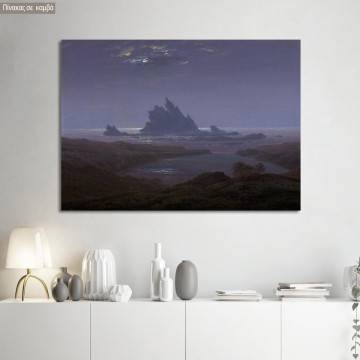 Canvas printRocky reef on the seashore, Caspar D. F.