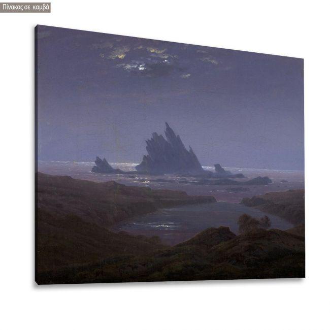 Canvas printRocky reef on the seashore, Caspar D. F.