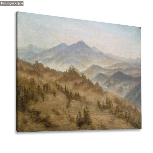 Canvas printΠίνακας ζωγραφικήςLandscape in the Bohemian mountains, Caspar D. F.