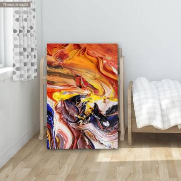 Canvas print Close up of an oil painting