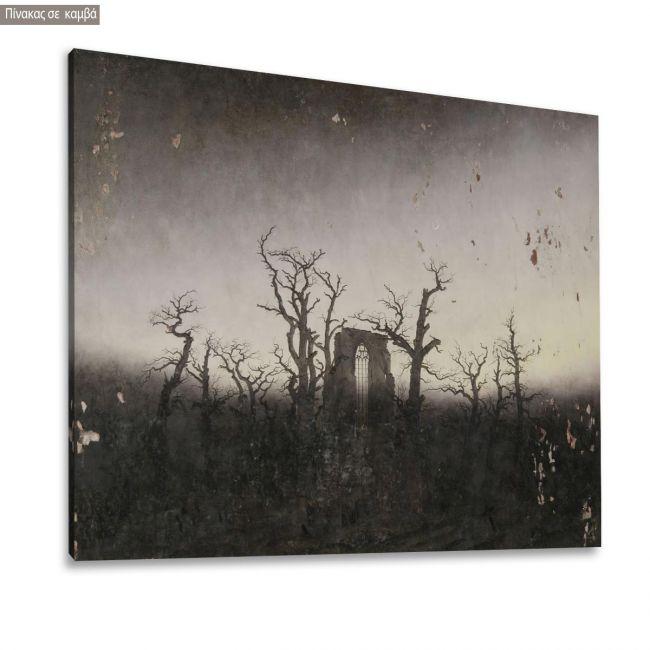 Canvas printΠίνακας ζωγραφικής Among oak trees, Caspar D. F.