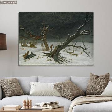 Πίνακας ζωγραφικής Winter landscape, Caspar D. F.
