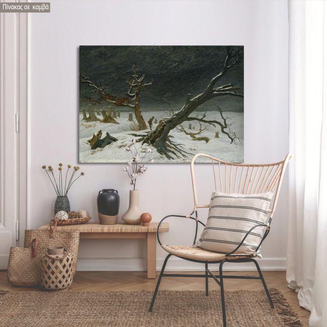 Πίνακας ζωγραφικής Winter landscape, Caspar D. F., insta