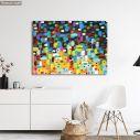Πίνακας σε καμβά Full palette abstract, κοντινό