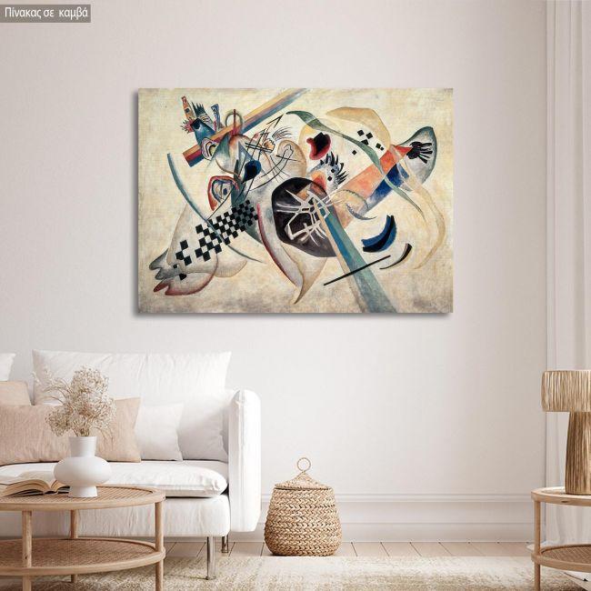 Canvas print Composition 224 (On white), Kandinsky W.