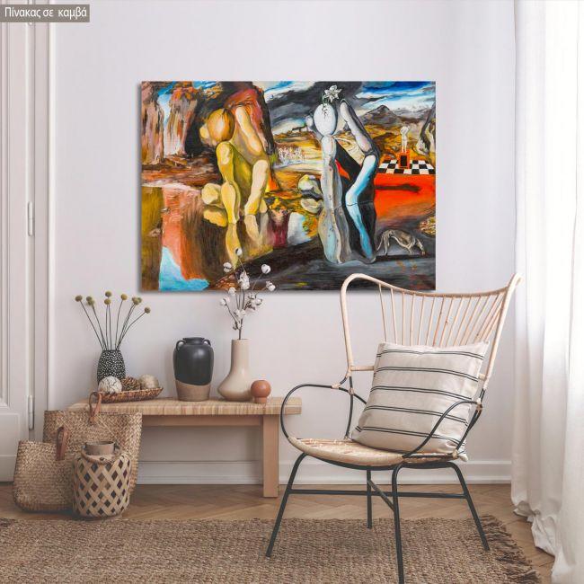 Πίνακας ζωγραφικής Metamorphosis of Narcissus reart (original by S. Dali)