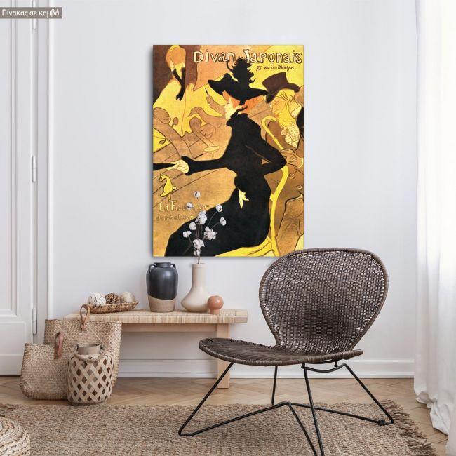 Canvas print Divan Japonais, Henri Toulouse Lautrec