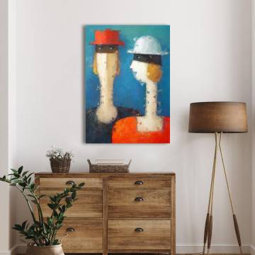 Canvas print You shadow and light Framed canvas View 1 2