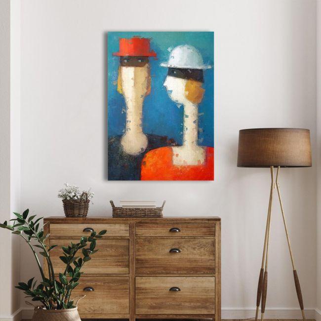 Canvas print You, shadow and light