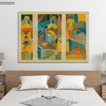 Πίνακας ζωγραφικής Temple gardens, Klee P