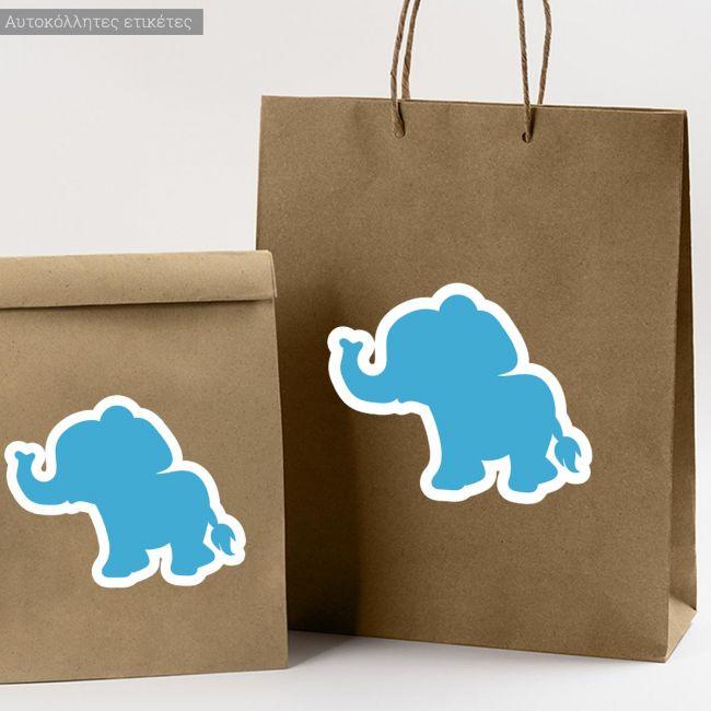 Sticker label silhouette Your design