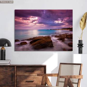 Canvas print Rocky coast
