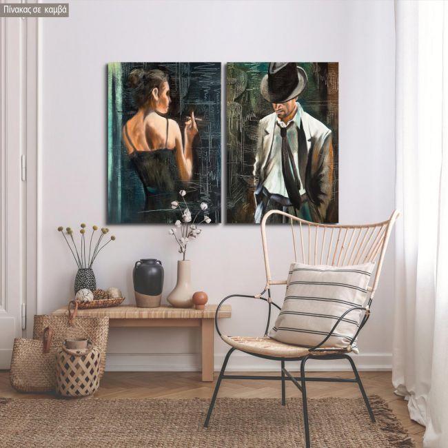 Canvas print Maybe, two panels