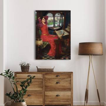 Canvas print The lady of Shalott Waterhouse J. W. Framed canvas View 1 2