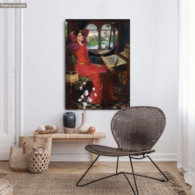Canvas print The lady of Shalott, Waterhouse J. W.