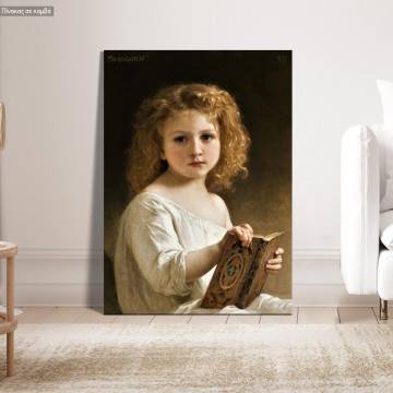 Πίνακας ζωγραφικής The story book, Bouguereau W. A