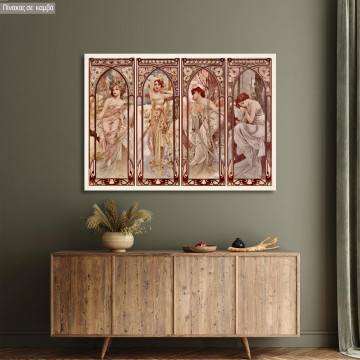 Canvas print Times of day Mucha A. Framed canvas View 1 2