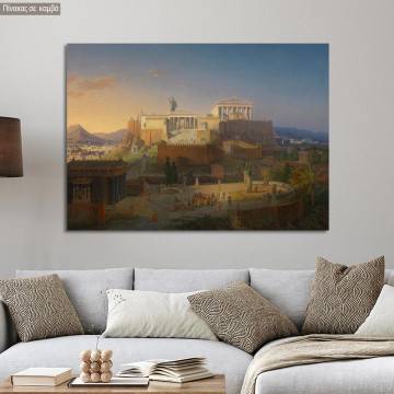 Πίνακας ζωγραφικής The Acropolis at Athens, Leo von Klenze