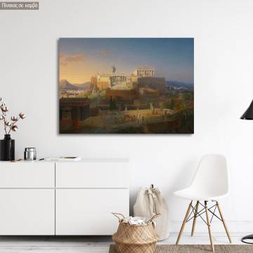 Canvas print The Acropolis at Athens Leo von Klenze Framed canvas View 1 2