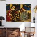 Canvas print Listening to the serenade, Cowper F. C