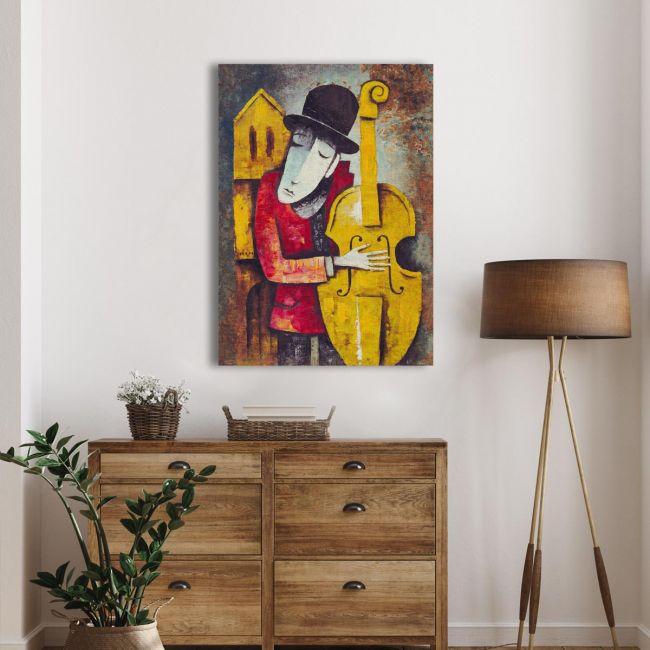 Canvas print Classic Jazz player