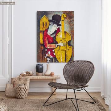 Canvas print Classic Jazz player